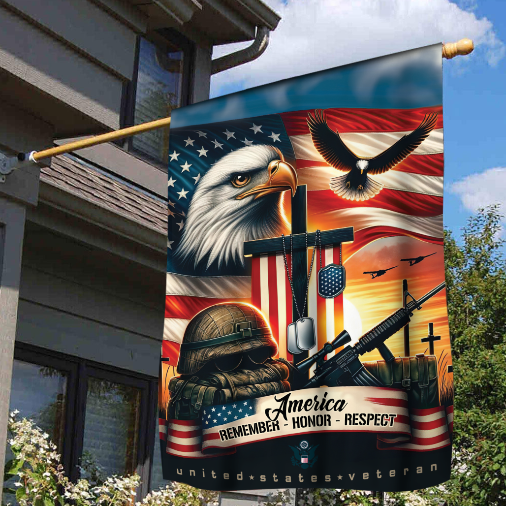 PREMIUM PROUDLY SERVED US VETERANS - FLAG , Gifts for veterans