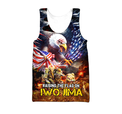 Premium U.S - Raising the Flag on Iwo Jima - U.S Veteran Shirts , Gifts for veterans