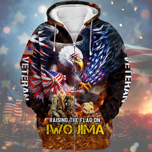Premium U.S - Raising the Flag on Iwo Jima - U.S Veteran Shirts , Gifts for veterans