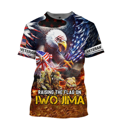 Premium U.S - Raising the Flag on Iwo Jima - U.S Veteran Shirts , Gifts for veterans