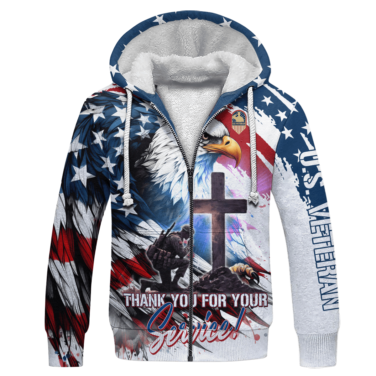 Apparel - Thank You For Your Service! - U.S. VETERAN , Gifts for veterans