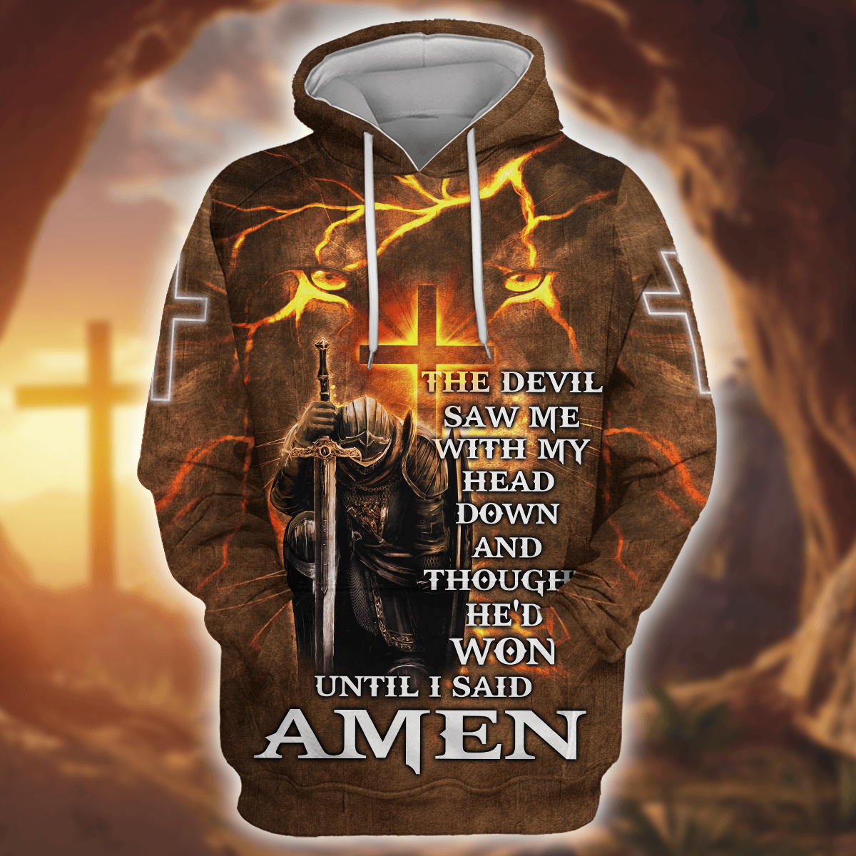 Premium U.S - Knight Templar of Lion Christ - Hoodie All over Prints, easychoo.com