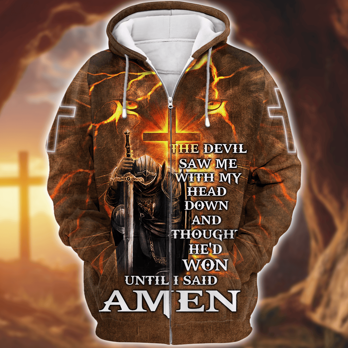 Premium U.S - Knight Templar of Lion Christ - Hoodie All over Prints, easychoo.com
