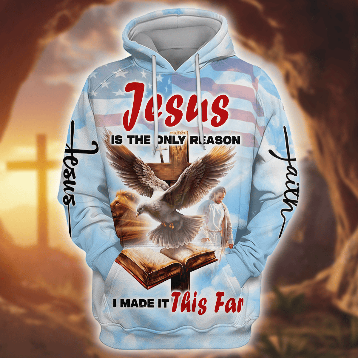 Premium U.S - Jesus is the only reason - Hoodie All over Prints