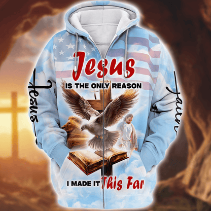 Premium U.S - Jesus is the only reason - Hoodie All over Prints