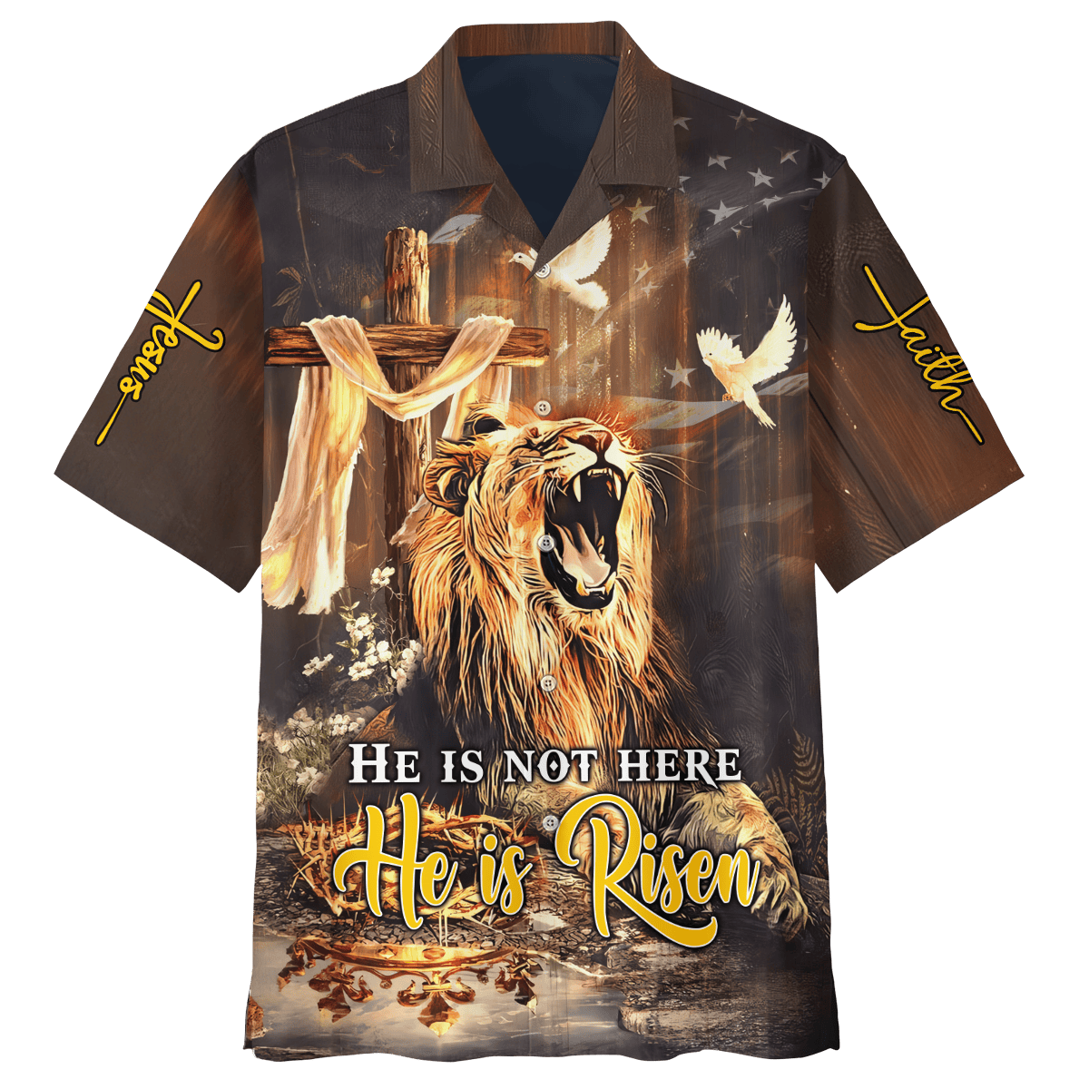 Premium U.S - He is Risen - Hoodie All over Prints, easychoo.com