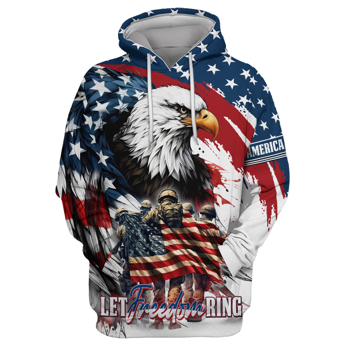 Let Freedom Ring, Independence Day, Veterans Day, T-Shirt , Gifts for veterans, easychoo.com