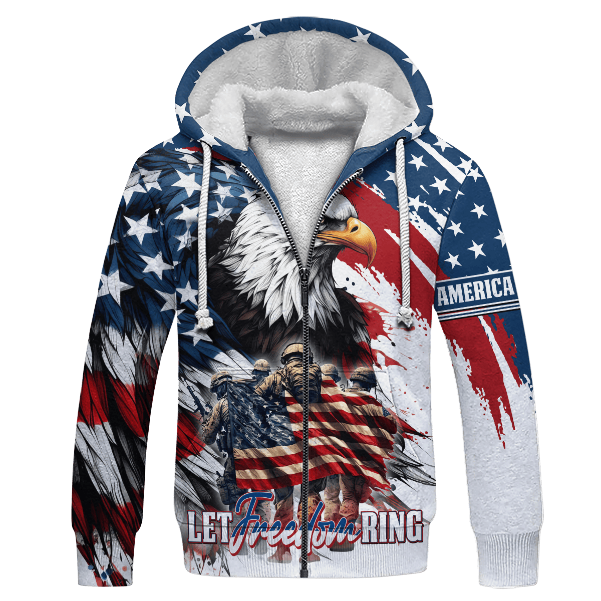 Let Freedom Ring, Independence Day, Veterans Day, T-Shirt , Gifts for veterans, easychoo.com