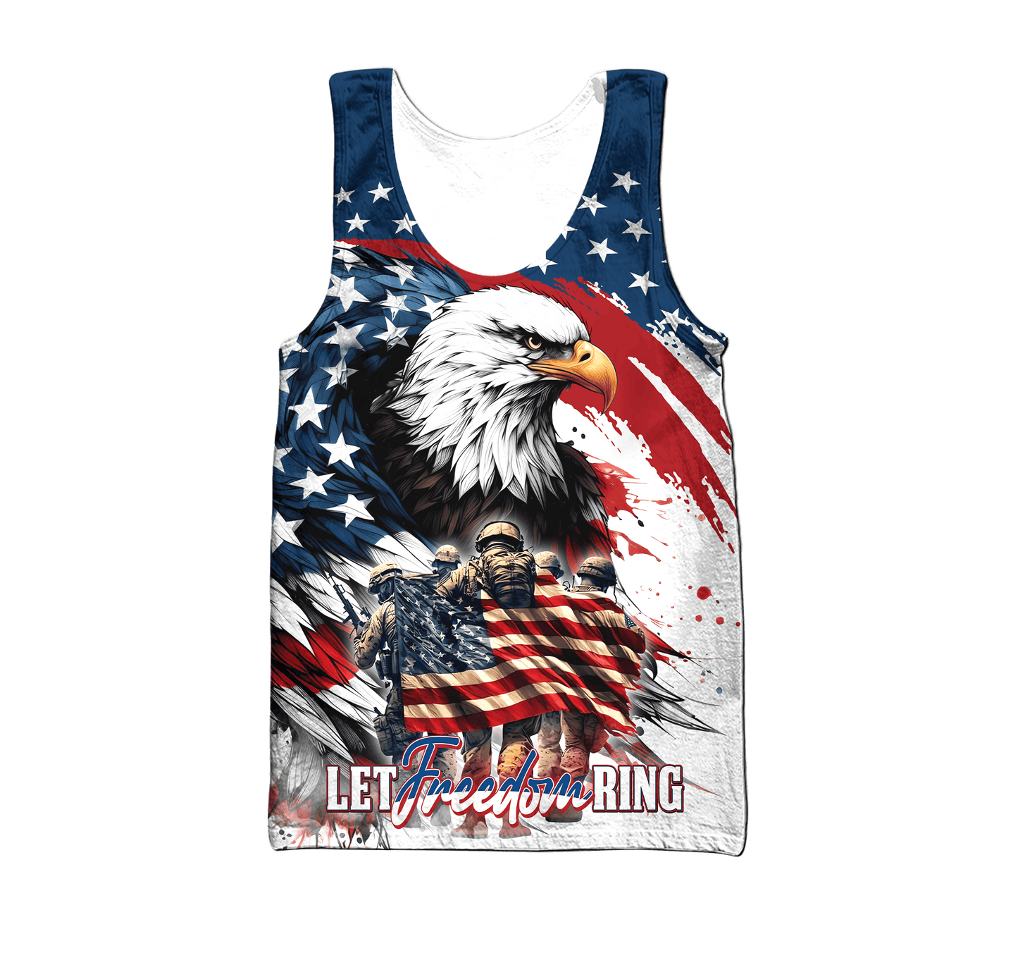 Let Freedom Ring, Independence Day, Veterans Day, T-Shirt , Gifts for veterans, easychoo.com