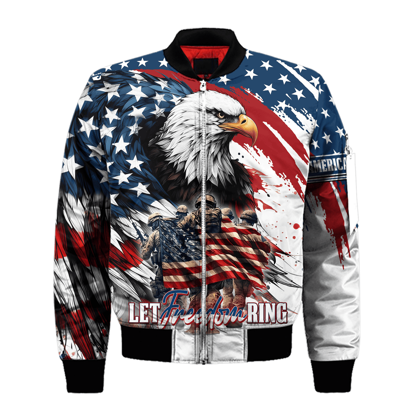 Let Freedom Ring, Independence Day, Veterans Day, T-Shirt , Gifts for veterans, easychoo.com