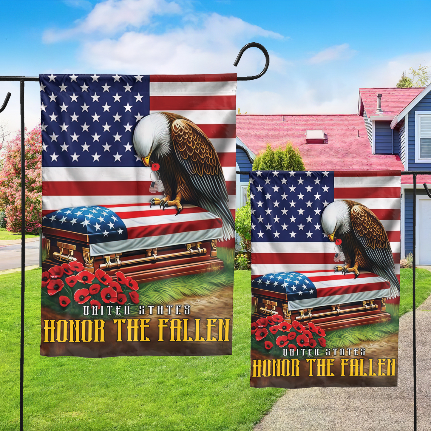 HONOR THE FALLEN VETERAN AMERICAN FLAG , Gifts for veterans