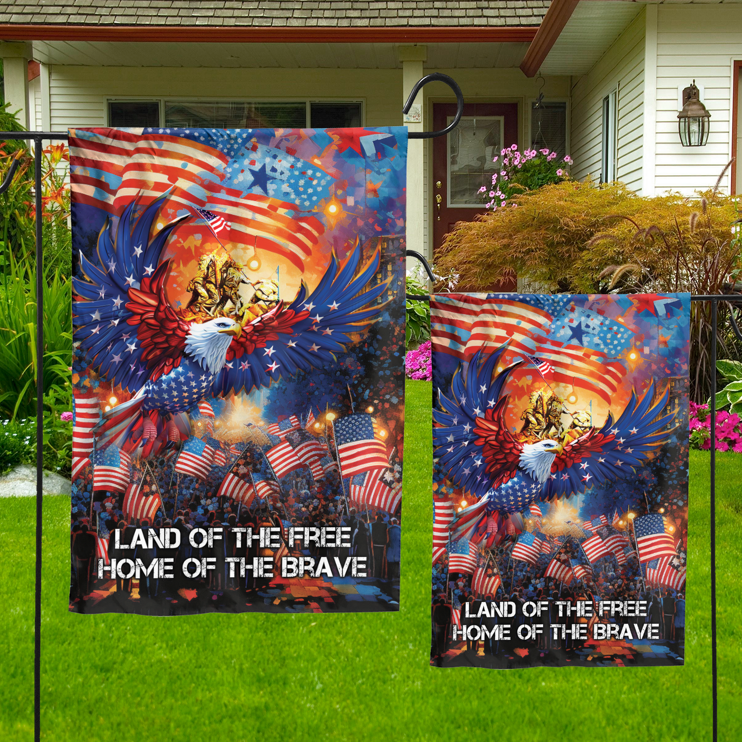 PATRIOTIC EAGLE VETERAN AMERICAN FLAG , Gifts for veterans