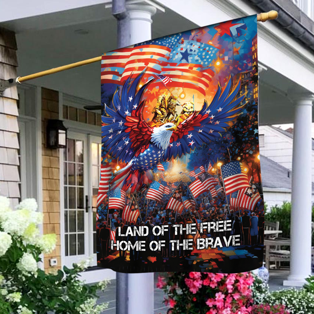 PATRIOTIC EAGLE VETERAN AMERICAN FLAG , Gifts for veterans