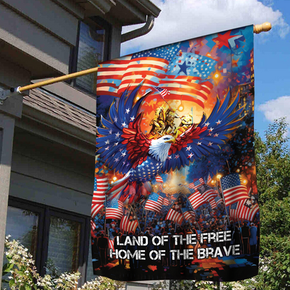 PATRIOTIC EAGLE VETERAN AMERICAN FLAG , Gifts for veterans