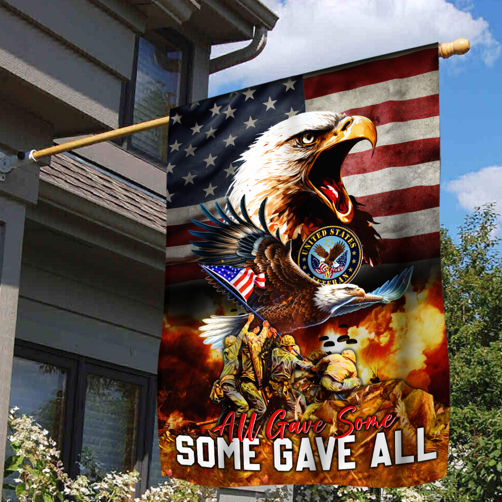 ALL GAVE SOME - SOME GAVE ALL - AMERICAN FLAG , Gifts for veterans