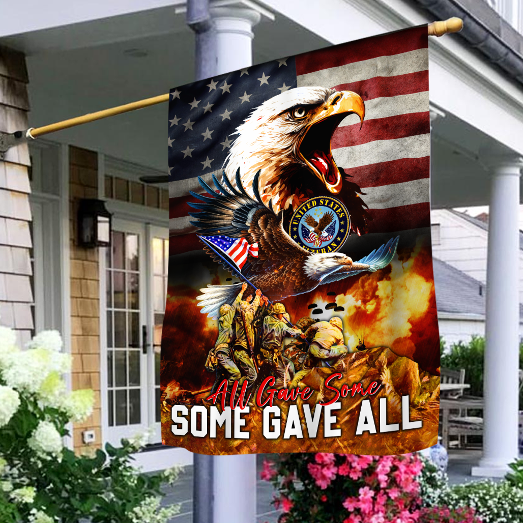 ALL GAVE SOME - SOME GAVE ALL - AMERICAN FLAG , Gifts for veterans