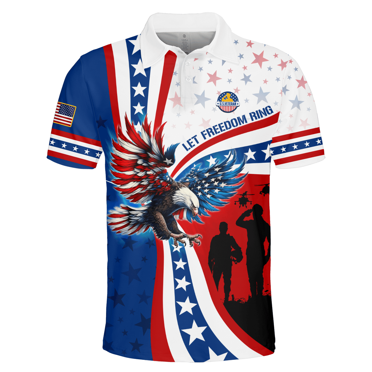 Apparel - Let Freedom Ring - Veterans Day, T-Shirt , Gifts for veterans, easychoo.com