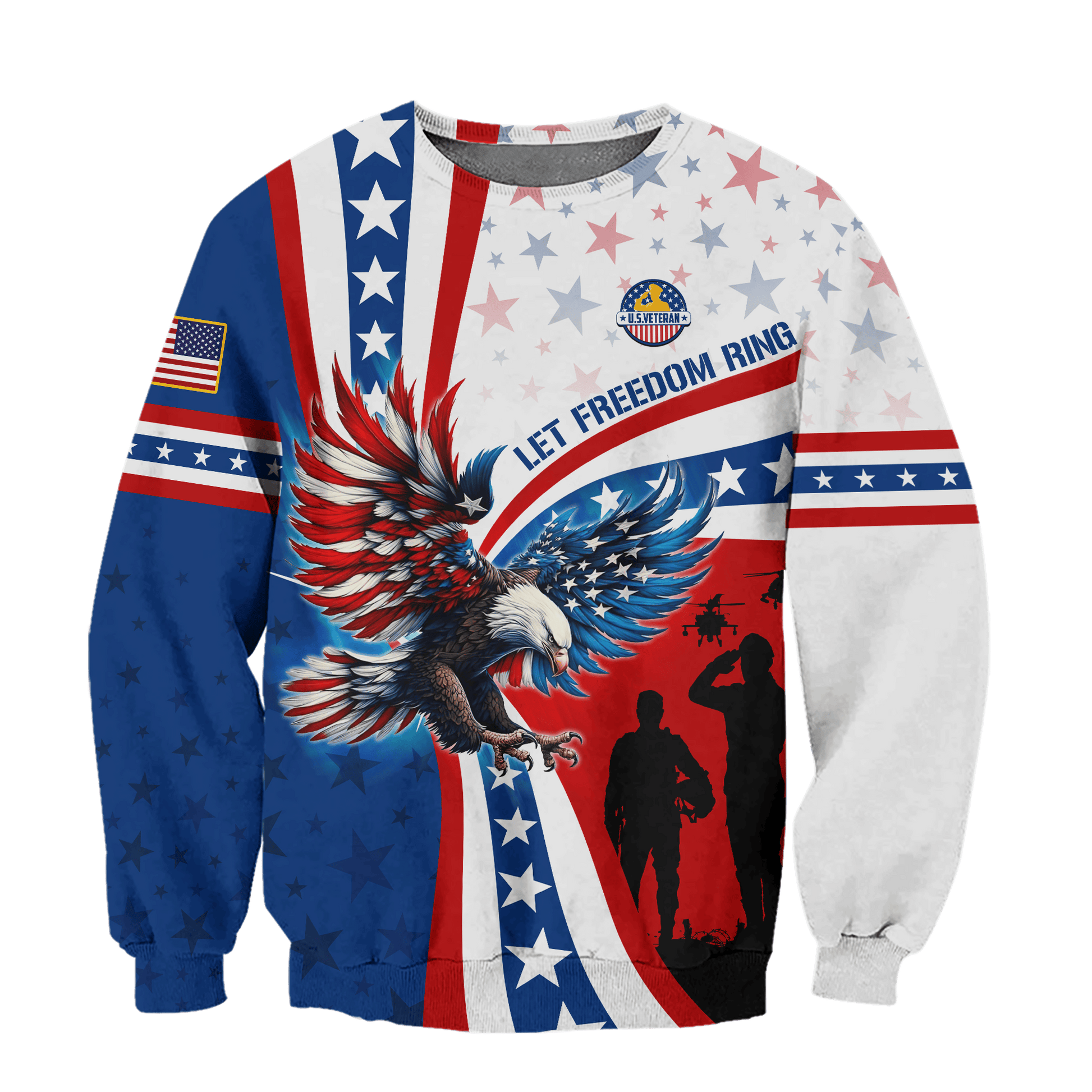 Apparel - Let Freedom Ring - Veterans Day, T-Shirt , Gifts for veterans, easychoo.com