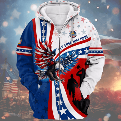 Apparel - Let Freedom Ring - Veterans Day, T-Shirt , Gifts for veterans, easychoo.com