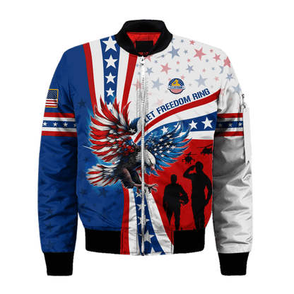 Apparel - Let Freedom Ring - Veterans Day - Hawaiian Shirt , Gifts for veterans