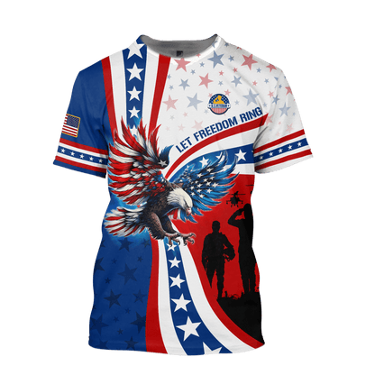 Apparel - Let Freedom Ring - Veterans Day - Hawaiian Shirt , Gifts for veterans