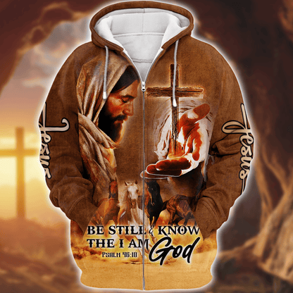 Premium U.S - Be Still And Know That I Am God - All Over Prints Hawaiian Shirt