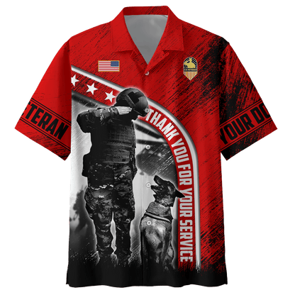 Personalized Dog Name - Thank You For Your Service - Zip Hoodie , Gifts for veterans, easychoo.com