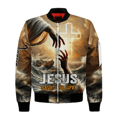 Apparel- Jesus saved my life - All Over Prints Hawaiian Shirt