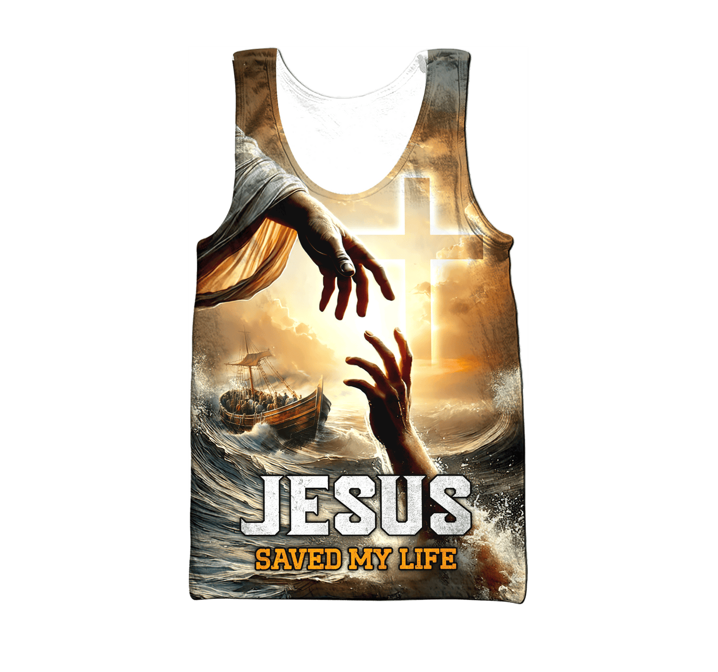 Apparel- Jesus saved my life - All Over Prints Hawaiian Shirt