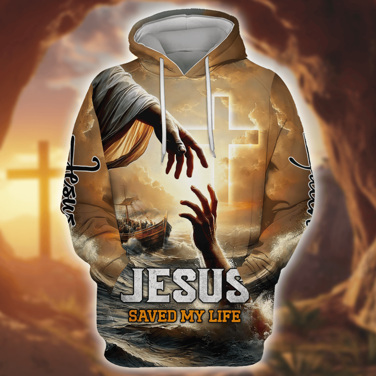 Apparel- Jesus saved my life - All Over Prints Hawaiian Shirt