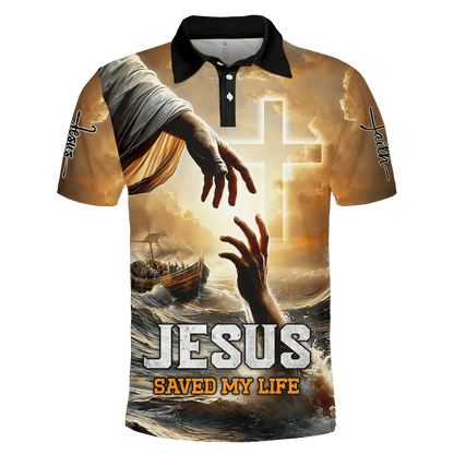 Apparel- Jesus saved my life - All Over Prints Hawaiian Shirt