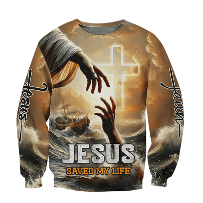 Apparel- Jesus saved my life - All Over Prints Hawaiian Shirt