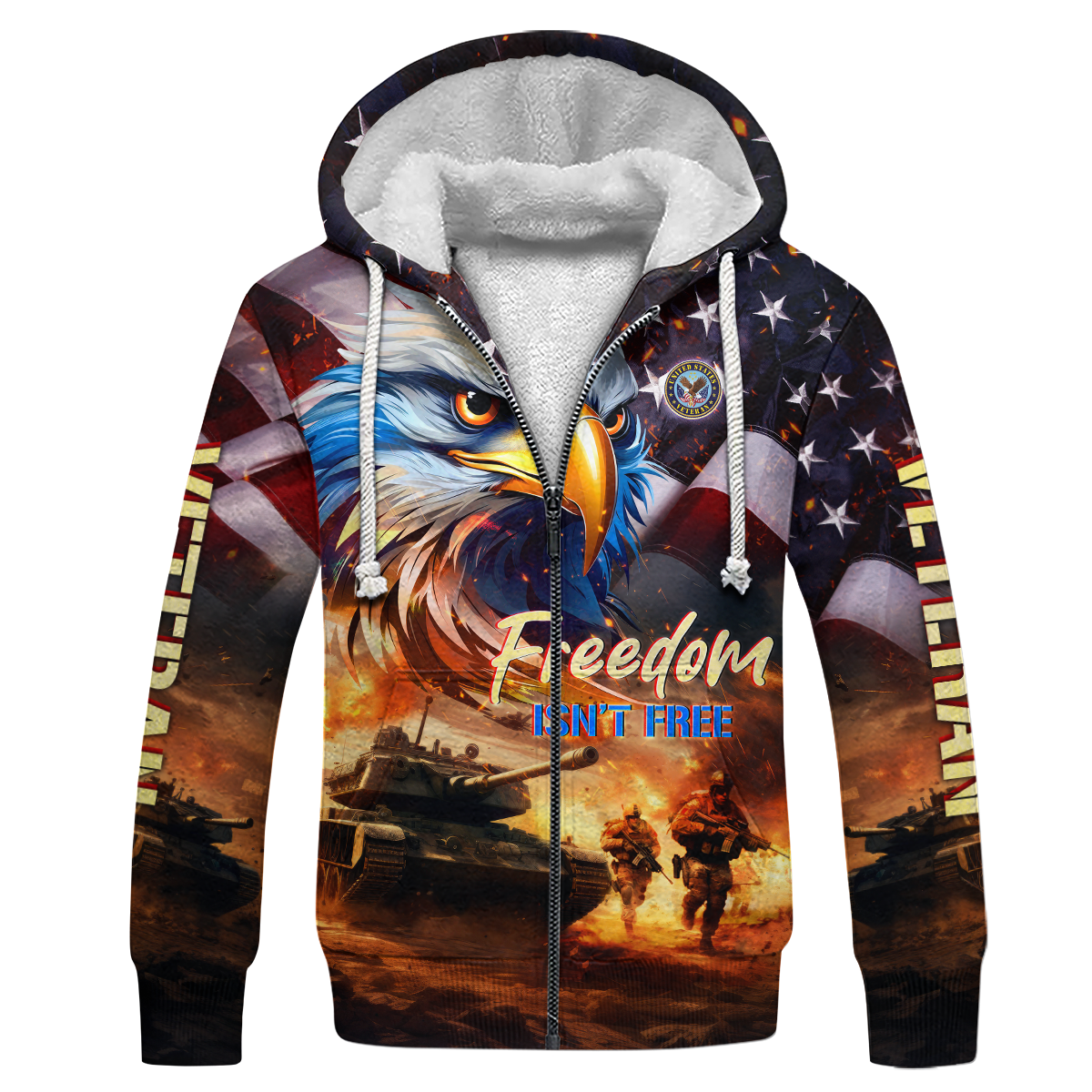 Apparel - Freedom Isn't Free - Veterans Day - Hawaiian Shirt , Gifts for veterans