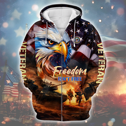 Apparel - Freedom Isn't Free - Veterans Day - Hawaiian Shirt , Gifts for veterans