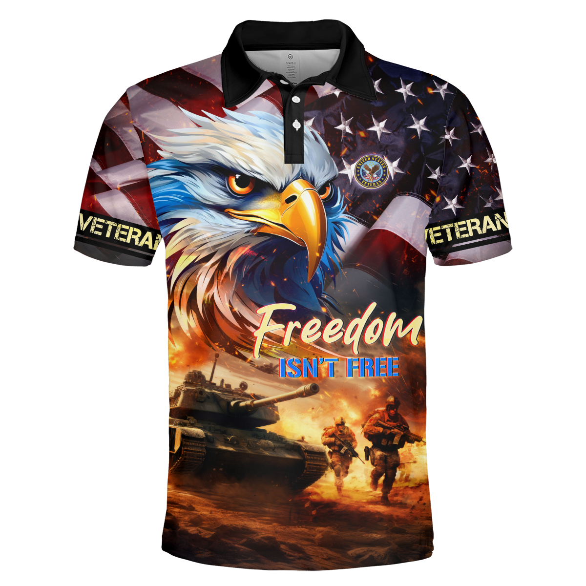 Apparel - Freedom Isn't Free - Veterans Day - Hawaiian Shirt , Gifts for veterans
