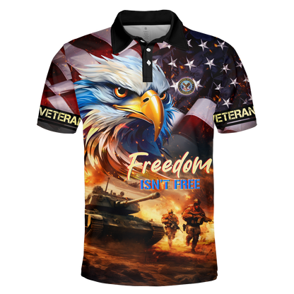 Apparel - Freedom Isn't Free - Veterans Day - Hawaiian Shirt , Gifts for veterans