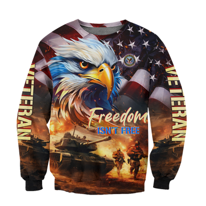 Apparel - Freedom Isn't Free - Veterans Day - Hawaiian Shirt , Gifts for veterans