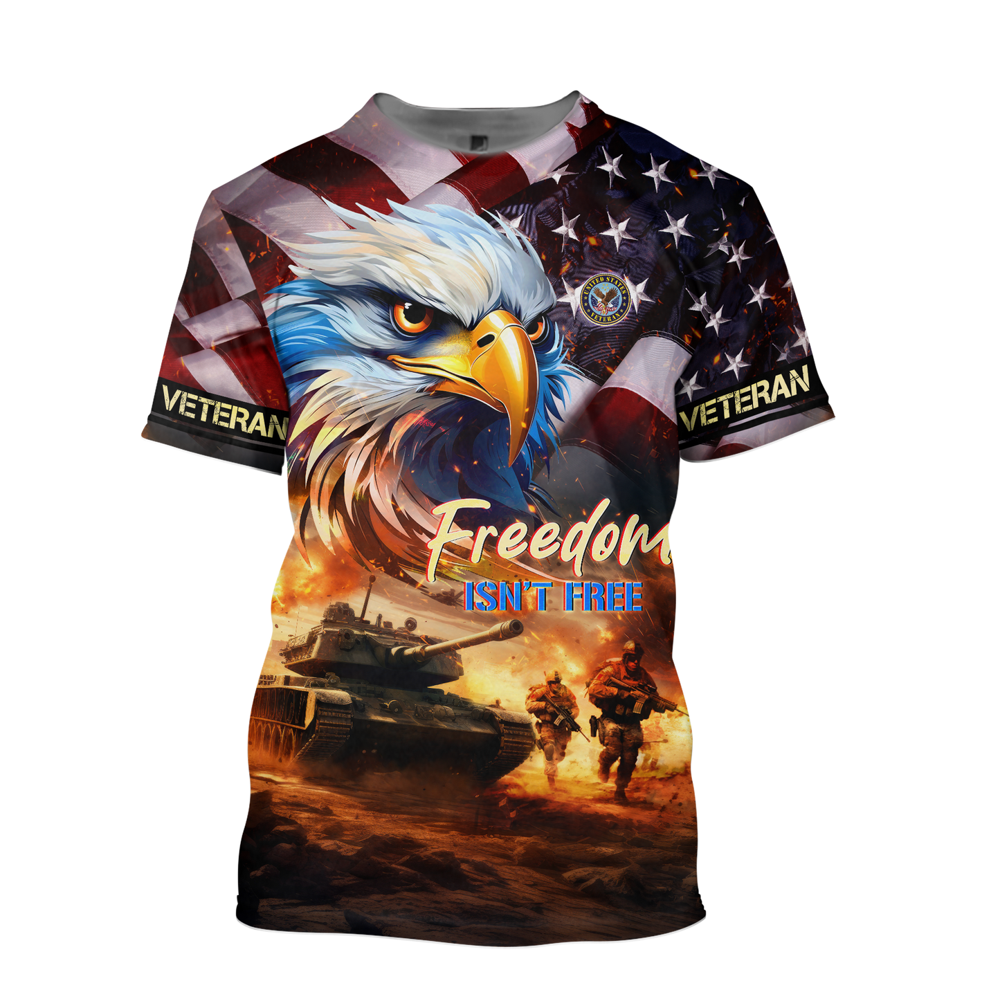 Apparel - Freedom Isn't Free - Veterans Day - Hawaiian Shirt , Gifts for veterans