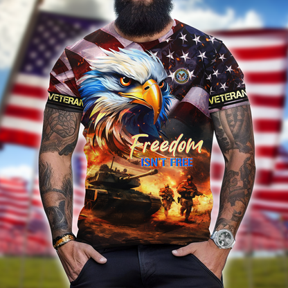 Apparel - Freedom Isn't Free - Veterans Day, T-Shirt , Gifts for veterans, easychoo.com