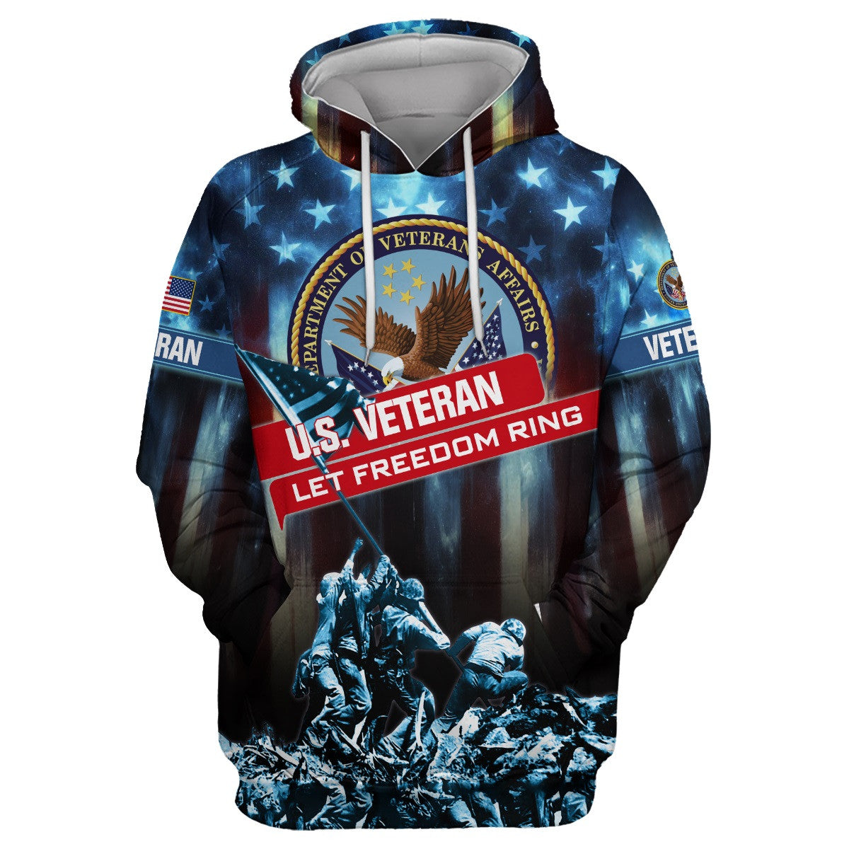 Apparel Veterans Zip Hoodie, Let Freedom Ring, Father's Day, Veterans Day, Gifts For Dad, Gifts For Husband Veteran , Gifts for veterans, easychoo.com