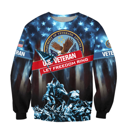 Apparel Veterans Zip Hoodie, Let Freedom Ring, Father's Day, Veterans Day, Gifts For Dad, Gifts For Husband Veteran , Gifts for veterans, easychoo.com