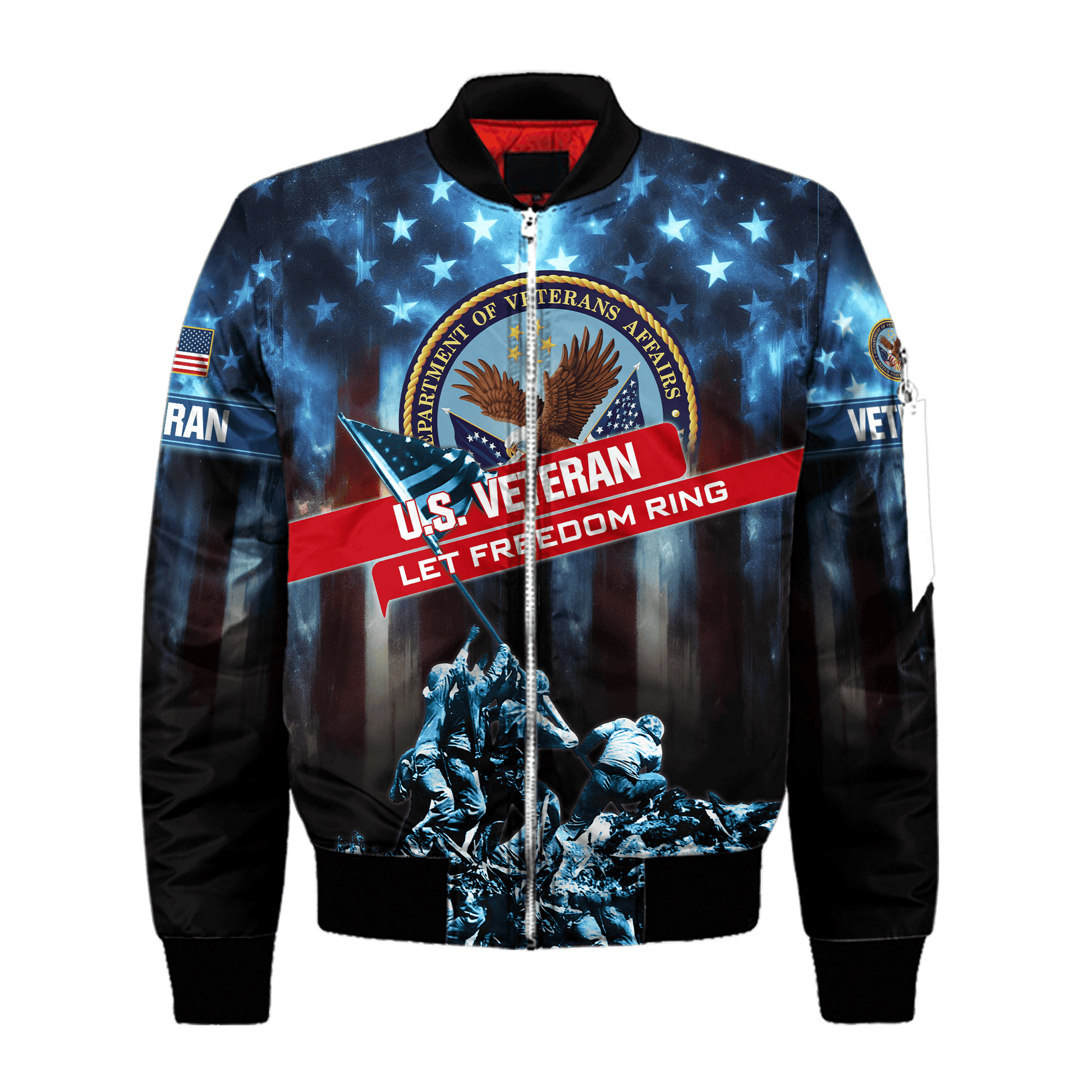 Apparel Veterans Zip Hoodie, Let Freedom Ring, Father's Day, Veterans Day, Gifts For Dad, Gifts For Husband Veteran , Gifts for veterans, easychoo.com