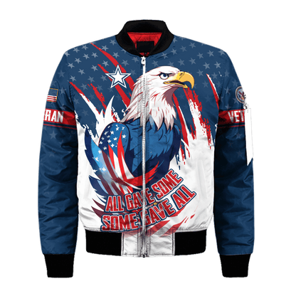 U.S. Veterans, All Gave Some - Some Gave All, Zip Hoodie , Gifts for veterans