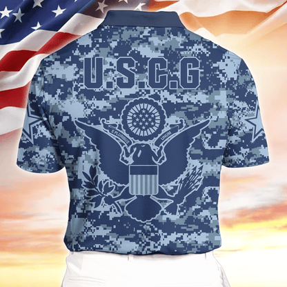 Personalized Name, Camo, Uniforms of the United States Armed Forces , Polo Shirt , Gifts for veterans