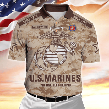 Personalized Name, Camo, Uniforms of the United States Armed Forces , Polo Shirt , Gifts for veterans