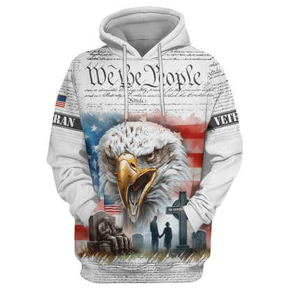Proudly Served US Veterans, We The People, Zip Hoodie
