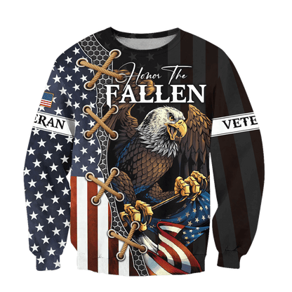 Proudly Served US Veterans, Honor The Fallen, Hawaiian Shirt
