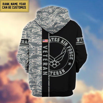 Premium Personalized Camo Soldiers US Veterans Zip Hoodie HB141203, easychoo.com