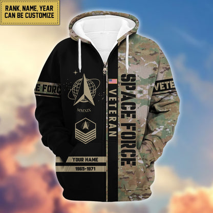 Premium Personalized Camo Soldiers US Veterans Zip Hoodie HB141203, easychoo.com