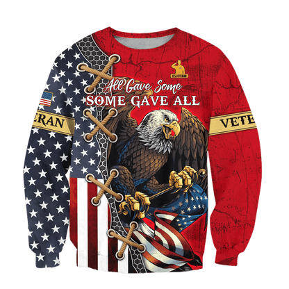 US Veterans, All Gave Some - Some Gave All, Zip Hoodie